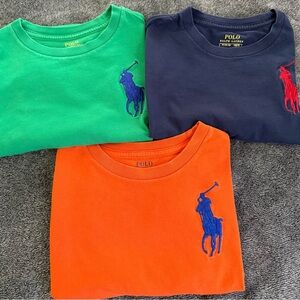 Polo by Ralph Lauren Kids' Tees in Green, Navy, and Orange